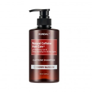 Shampoo KUNDAL Natural Caffeine PH Balancing Care & Deep Cleansing Cherry Blossom 500ml