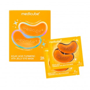 Patch para Olhos Medicube Kojic Acid Turmeric Vita Jelly Mask 28 Pares