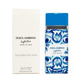 Tester Perfume Dolce & Gabbana Light Blue Capri In Love EDP Feminino 100ml