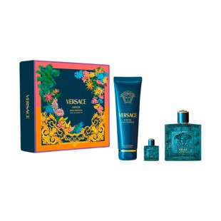 Kit Perfume Versace Eros Pour Homme EDP Masculino 3pcs